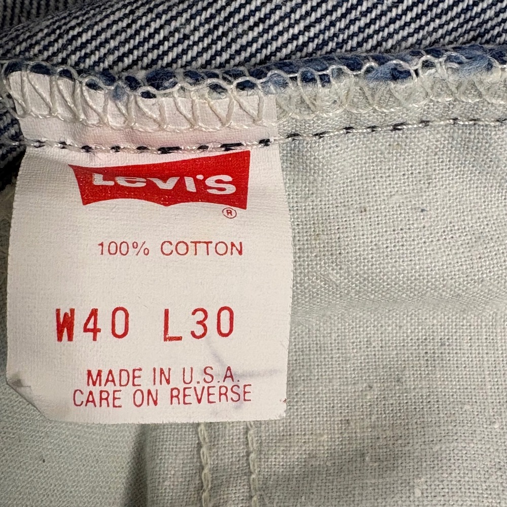 Vintage Levis 517 Orange Tab Jeans Mens 40x24 Dark Wash Made in USA Bootcut - Picture 4 of 12